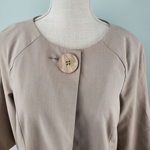 KENZIE WOMEN'S SWING JACKET POCKETS ONE BUTTON 3/4 LENGTH SLEEVES SIZE 8 - Picture 2 of 6